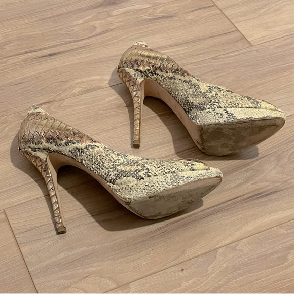 Vintage Dior | Ombre Python Platform High Heels - Picture 6 of 10